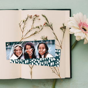 Besties Script Full-Photo Modern Friends Bookmark