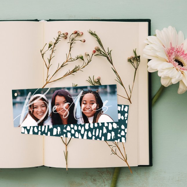 Besties Script Full-Photo Modern Friends Bookmark (Creator Uploaded)