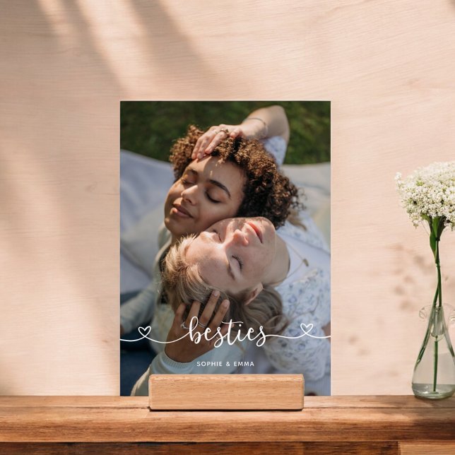 Besties Script Hearts Photo  Holder (Creator Uploaded)