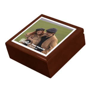 Besties Time Capsule Photo Wood Keepsake Box