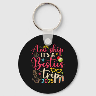 Besties Trip 2025 Matching Friends Cruise Summer V Keychain