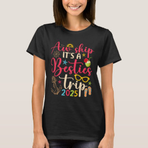 Besties Trip 2025 Matching Friends Cruise Summer V T-Shirt