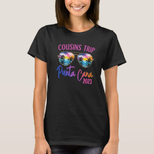 Besties Trip Punta Cana 2023 Sunglasses Summer Vac T-Shirt