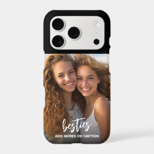 Besties with Photo and Custom Text - Script Iphone 18 Pro Case