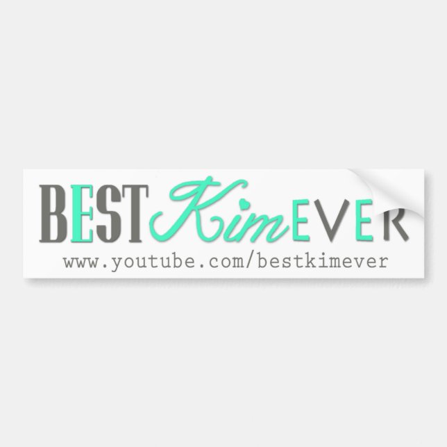 bestKIMever promo Bumper Sticker (Front)