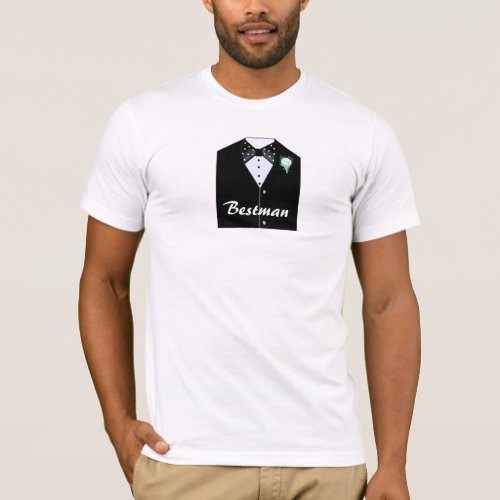 Bestman Black Tuxedo T_Shirt