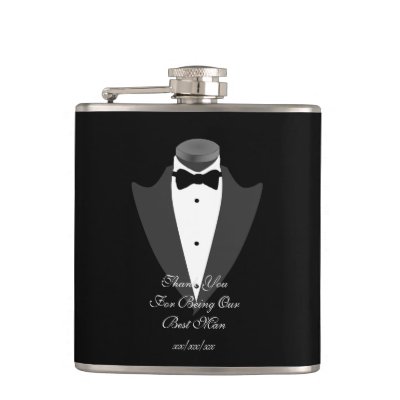 BESTMAN Gift Personalized Flask Father Bride Groom
