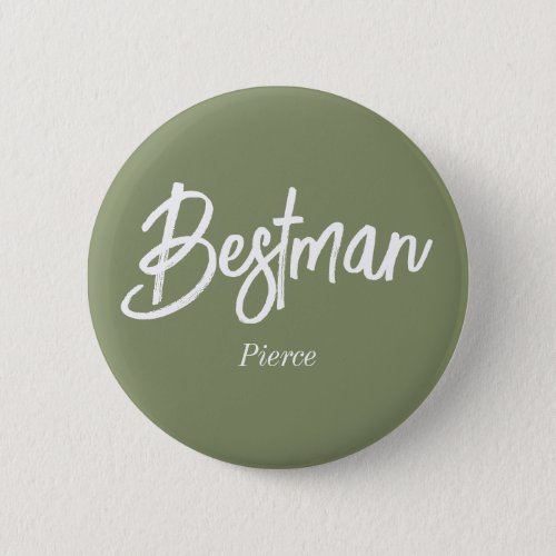 Bestman Sage Green White Button