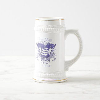 BestMan Wedding Stein  Vintage Lions 2 Heads