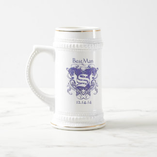 BestMan Wedding Stein Vintage Lions 2 Heads