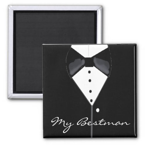 Bestman Wedding Tuxedo Magnet