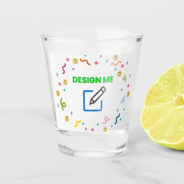 BESTSELLER! 1.5 oz Shot Glass - Customize  (Front)