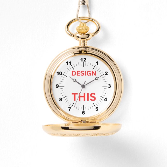 BESTSELLER! Gold Pocket Watch - Personalized  ⌚ (Front)