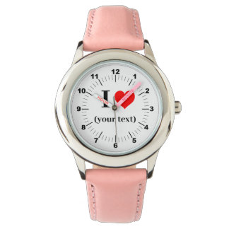 BESTSELLER! Kid's I❤️ Stainless Steel Pink Hearts Watch