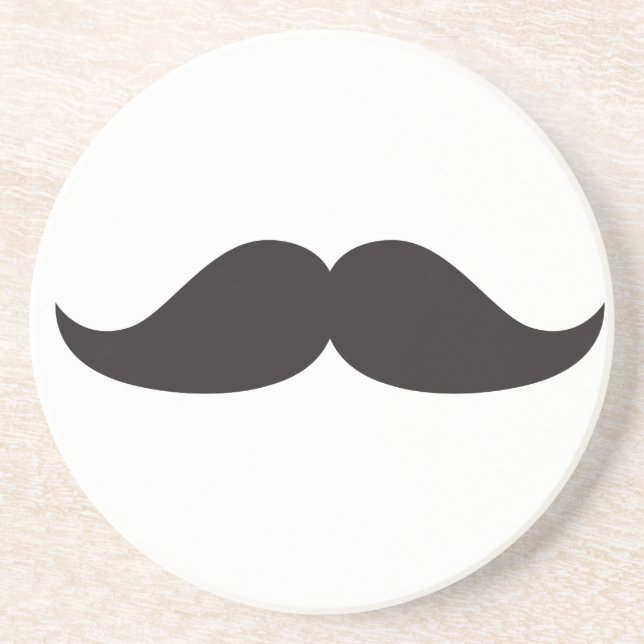 Bestselling Mustache Gift Stach Humor Stachin Fun Drink Coaster (Front)