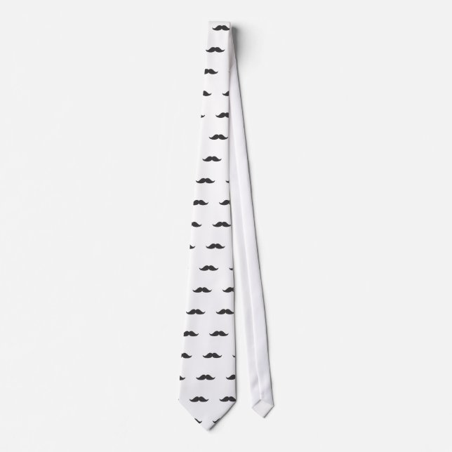 Bestselling Mustache Gift Stach Humor Stachin Fun Tie (Front)