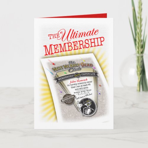 Bestselling Proof of Membership Greeting Card