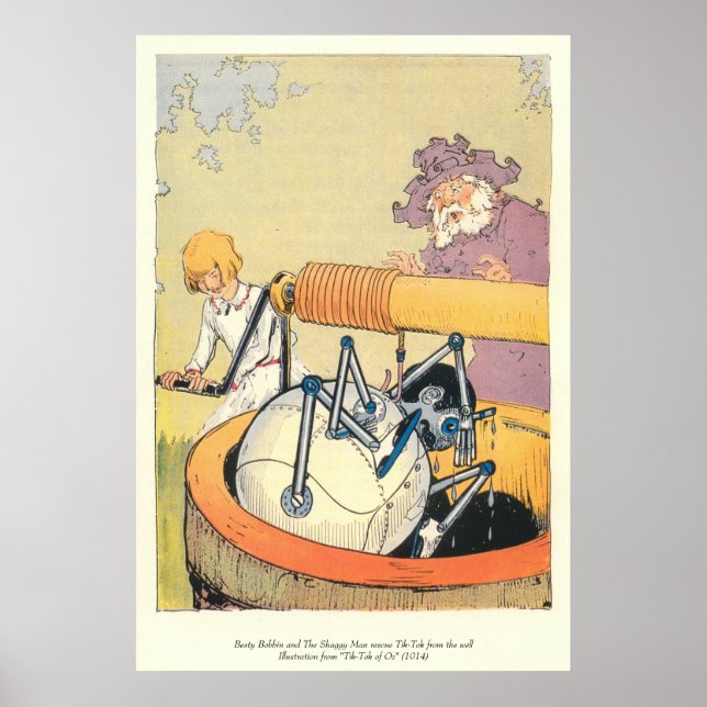 Besty Bobbin and The Shaggy Man rescue Tik-Tok Poster (Front)