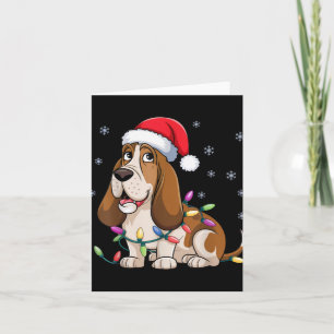 Bet Hound Christmas Lights Xmas Dogs For T Shirt Card