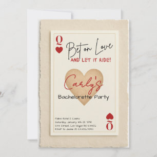 Bet on Love Casino Bachelorette Invitation