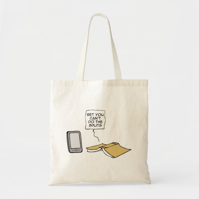 Bet you can't do the splits tote bag (Front)