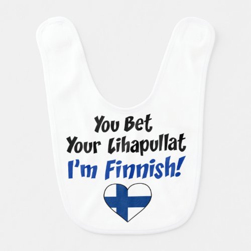 Bet Your Lihapullat Finnish Bib