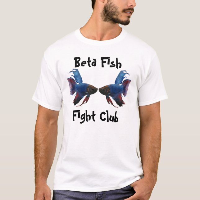 beta, Beta Fish Fight Club T-Shirt (Front)