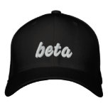 Beta Blk Hat at Zazzle
