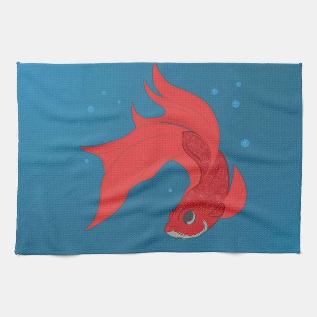 Beta Fish Towel (Horizontal)
