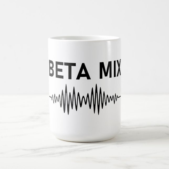 Beta Mix - Audio Waveform Coffee Mug (Center)