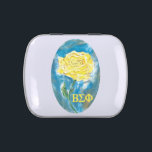 Beta Sigma Phi Candy Tin<br><div class="desc">Perfect little tin to store all kinds of things while showing off your pride for your sorority with original yellow rose artwork</div>