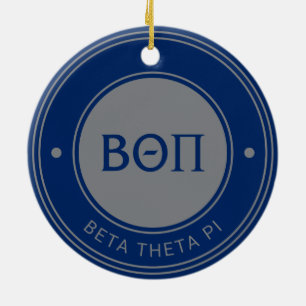 Beta Theta Pi Badge Ceramic Ornament