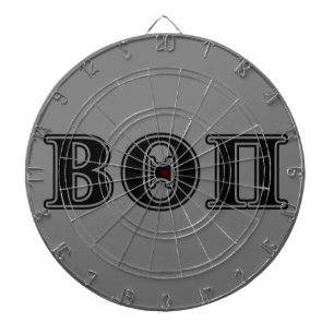 Beta Theta Pi Black Letters Dartboard With Darts
