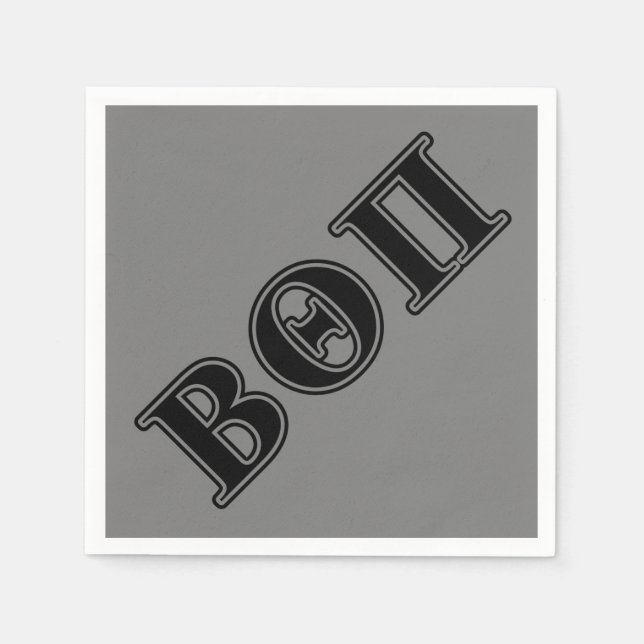Beta Theta Pi Black Letters Paper Napkins (Front)