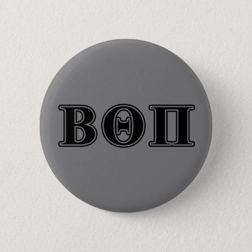 Beta Theta Pi Black Letters Pinback Button