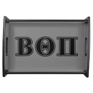 Beta Theta Pi Black Letters Serving Tray