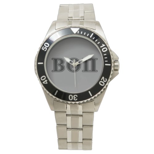 Beta Theta Pi Black Letters Watch