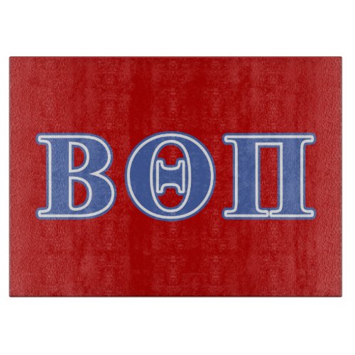 Beta Theta Pi Blue Letters Cutting Board