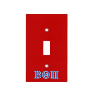 Beta Theta Pi Blue Letters Light Switch Cover