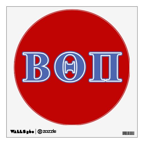 Beta Theta Pi Blue Letters Wall Decal