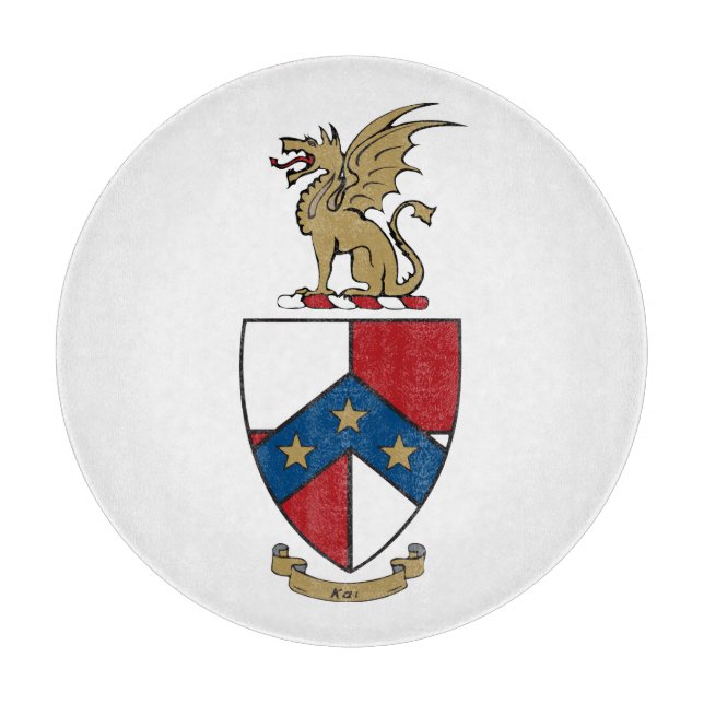Beta Theta Pi Coat of Arms Cutting Board (Front)
