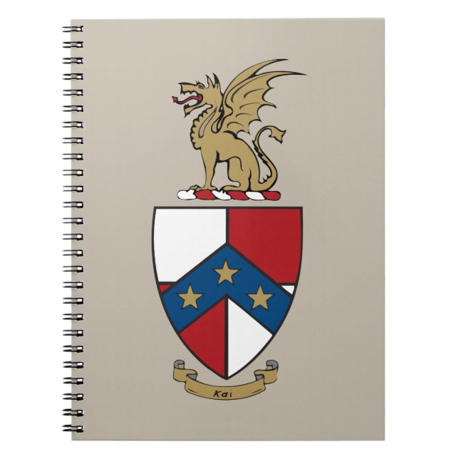 Beta Theta Pi Coat of Arms Notebook (Front)