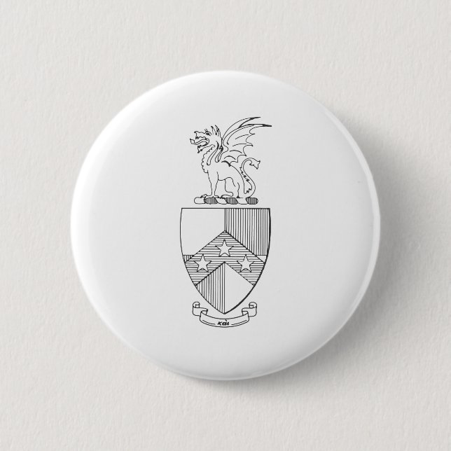 Beta Theta Pi Coat of Arms Pinback Button (Front)