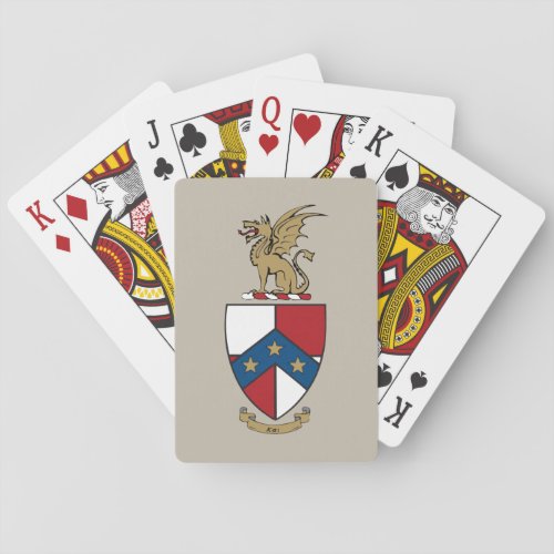 Beta Theta Pi Coat of Arms Poker Cards