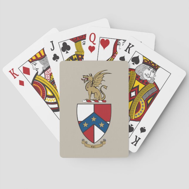 Beta Theta Pi Coat of Arms Poker Cards (Back)