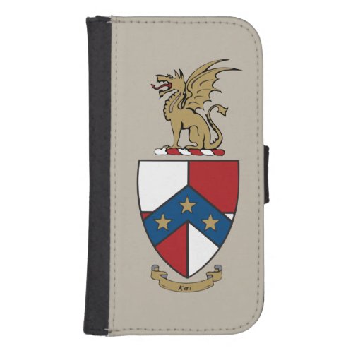 Beta Theta Pi Coat of Arms Wallet Phone Case For Samsung Galaxy S4