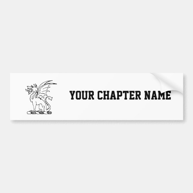 Beta Theta Pi Crest Bumper Sticker (Front)