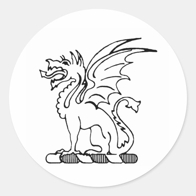 Beta Theta Pi Crest Classic Round Sticker (Front)