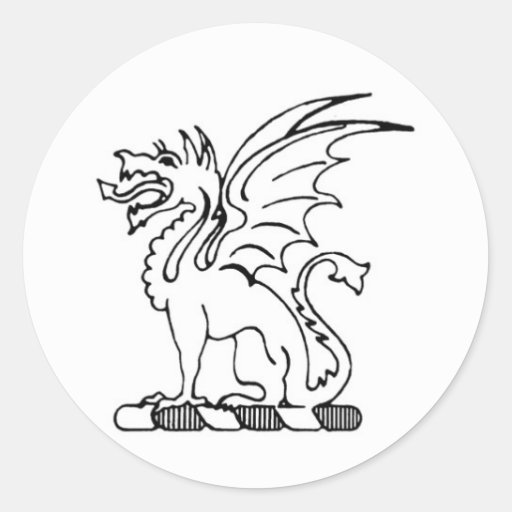 Beta Theta Pi Dragon Sticker | Zazzle