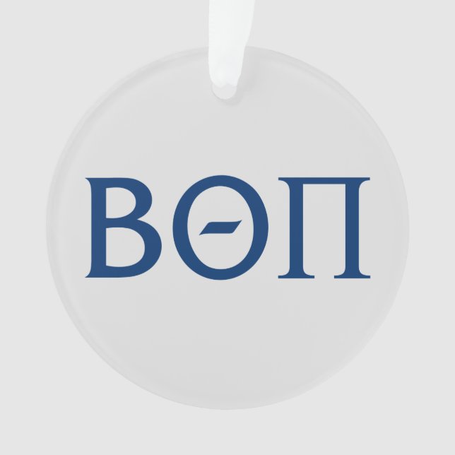 Beta Theta Pi Greek Letters Ornament (Front)